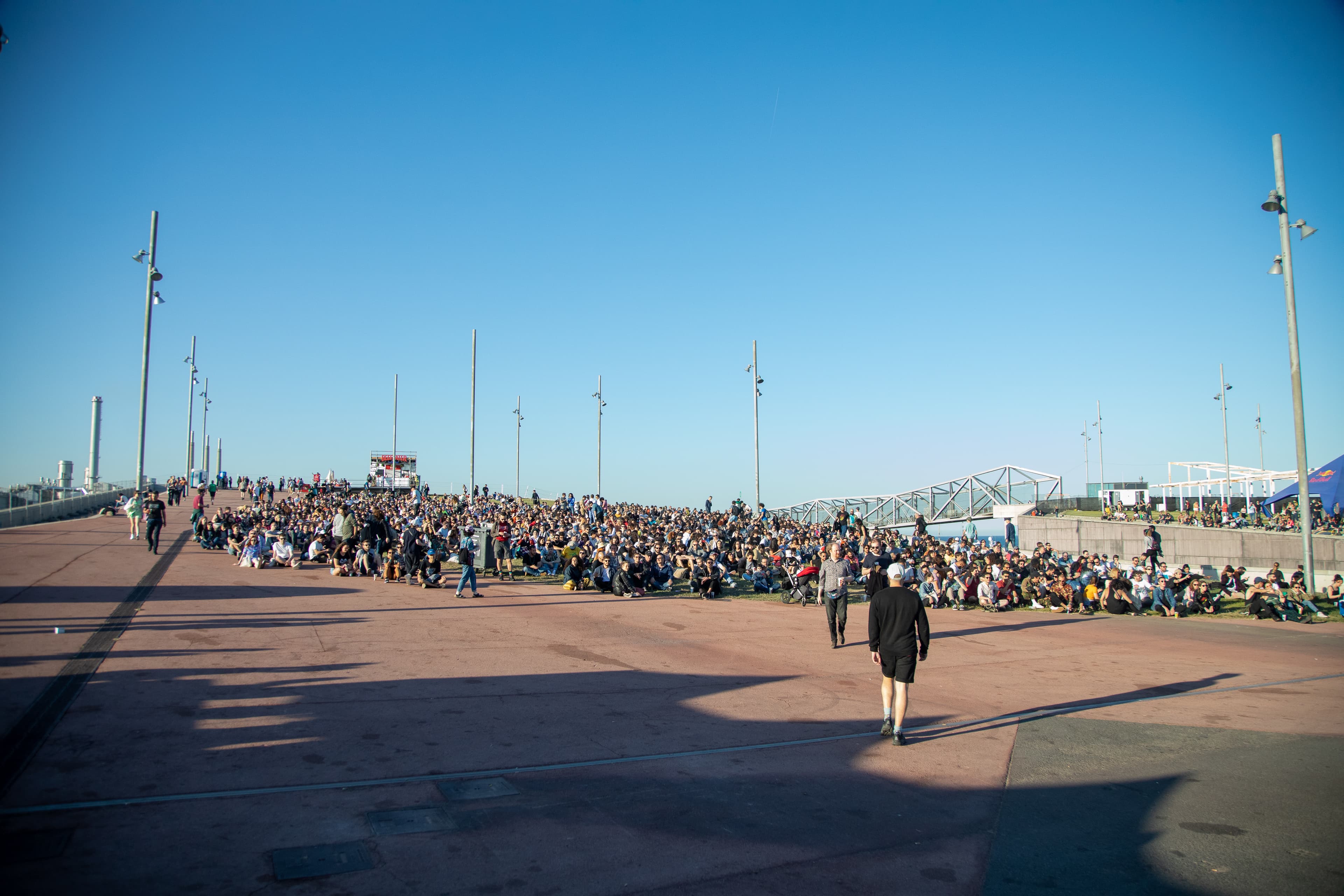 Multitud frente al escenario Primavera durante el festival Primavera Sound 2019 en el Parc del Fòrum de Barcelona